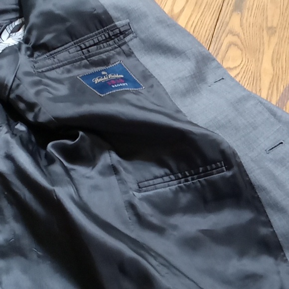 Brooks Brothers s Mens Blazer Sports Coat Gray Business Preowned 41R W35 FLAW - Picture 7 of 15